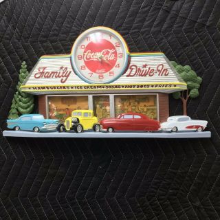 Vintage Coca Cola Family Diner Drive In Clock Burwood USA great 2