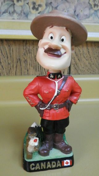 Canada - Rcmp Bobblehead - Royal Canadian Mounted Police - Mountie - Grc