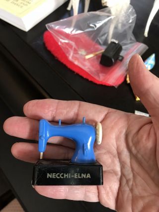Vintage Toy Necchi - Elna Sewing Machine Pencil Sharpener Barbie Size