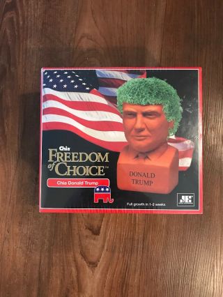 President Donald Trump Chia Pet Head - Freedom Of Choice Chia Planter