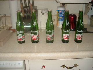 Hill Billy Mt Dew Bottles 5 Total 10 Oz Bottles