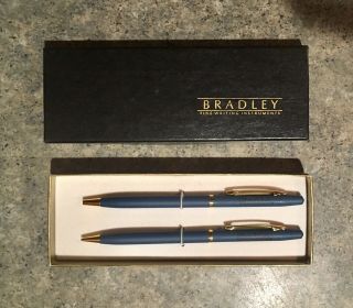 Vintage Bradley Pine Sol Advertising Pen & Mechanical Pencil Set