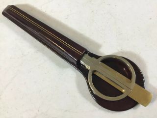 Vintage Italian Scissors And Letter Opener With Leather Sheath Vgc