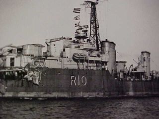 Orig Post WW2 RCN Real Photo HMCS Micmac Halifax Harbour Collision 1947 2