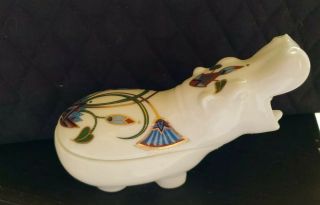 Vintage House Hippo Elizabeth Arden Treasures Pharaohs Egyptian Revival Candle