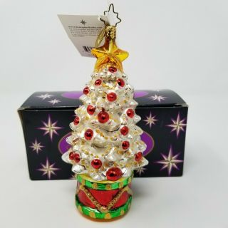 Christopher Radko Rhythm And Spruce Ornament Christmas With Box