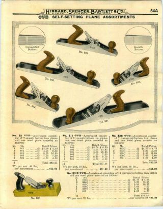 1922 Advertisement 4 Page Color Tool Wood Iron Plane Planes Ovb Our Very Best