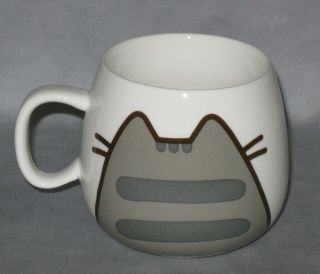 Pusheen Ceramic White and Gray Cat Coffee Tea Mug 3.  25 