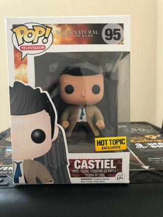 Funko Pop Television Supernatural Castiel With Wings Hot Topic Ex 95