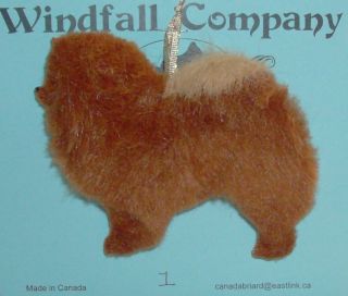 Red Chow Chow Dog Soft Plush Christmas Canine Ornament 1 By Wc