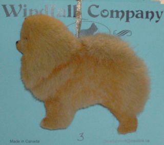 Cinnamon Chow Chow Dog Soft Plush Christmas Canine Ornament 3 By Wc