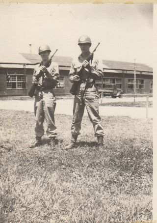 Wwii Photo Named 188th Pir 11th Airborne Division W/ M1 Carbine 37