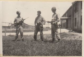 Wwii Photo Named 188th Pir 11th Airborne Division W/ M1 Carbines 33