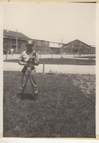Wwii Photo Named 188th Pir 11th Airborne Division W/ M1 Carbine 31
