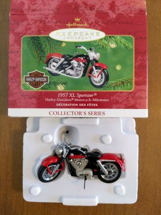 2001 Hallmark Keepsake Ornament Harley - Davidson 1957 Xl Sportster
