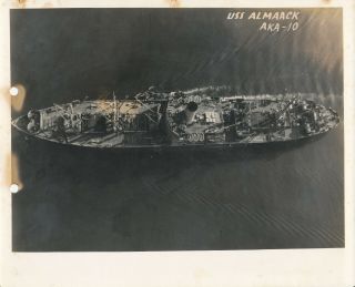 Sept 17 1942 Wwii Us Navy Ship Afaf Uss Almaack Aka - 10,  Afaf 8x10 Photo