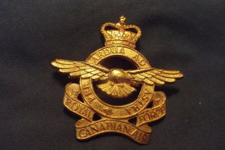 Post Ww Ii Cap Badge To The Royal Canadian Air Force As Worn On The Peak Cap