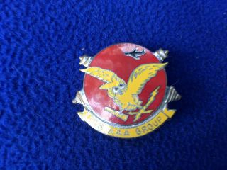 Wwii Military Insignia Pin Shield Artillery 305 Aaa Group Pin Owl Air Defence