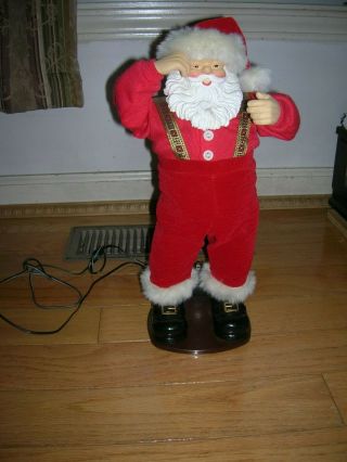 Christmas Fantasy Ltd Rocking Dancing Santa With Adapter 1998