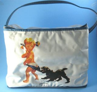 Coppertone Vinyl Cooler Bag Little Girl & Dog Don 