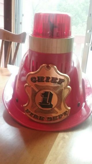 Vintage 1960’s 70s Radio Shack Fire Chief Fireman 