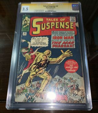 CGC SS 3.  5 Tales Of Suspense 44 signed by Stan Lee,  early Ironman app,  Avengers 3