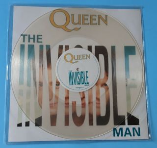Queen Invisible Man 12 " Clear Vinyl, .  Uk 1989.  Freddie Mercury