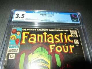 Fantastic Four 49 CGC 3.  5 VG - 1st Full Galactus,  2nd Silver Surfer (Marvel 1966) 2