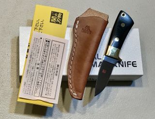 Vintage 1980’ Al Mar Seki Japan Usa Rat1 Dagger Knife Micarta Box Papers