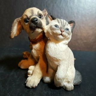 Country Artists " Kitten W Puppy " 02223 Figurine - Dog,  Cat