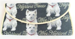 Tapestry " West Highland Terrier " Envelope Wallet Purse - Signare