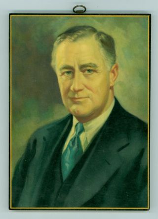 Vintage 1940 President Franklin D.  Roosevelt Presidential Campaign Plaque