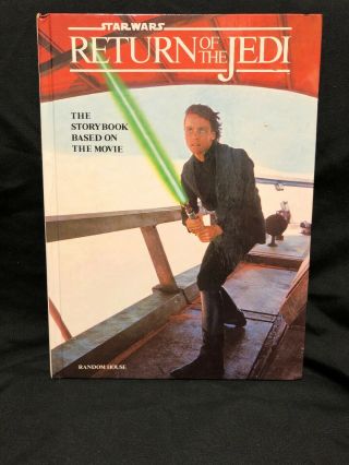Vintage 1983 Star Wars Return Of The Jedi Hardcover Book By Random House Vintage
