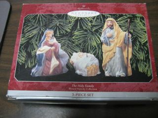The Holy Family Hallmark Christmas 3 Piece Set Joseph Mary Baby Jesus