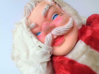 Vintage 1950s Stuffed Santa Claus Doll My Toy or Rushton Rubber Vinyl Face 3