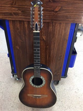 Vintage Ovation 12 String Guitar 1115 - 1 Made In Usa