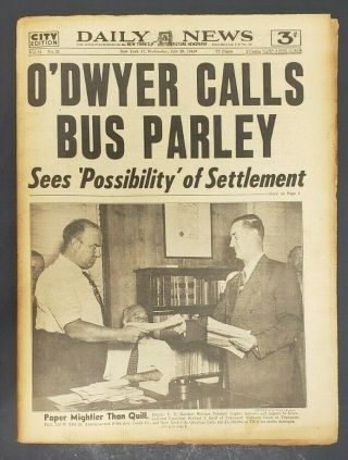 1949 July 20 Ny Daily News Newspaper O 