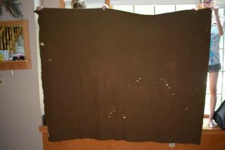 Vintage World War Ii Wool Blanket,  Dated 8/2/44 Bigelow - Sanford Carpet Company,