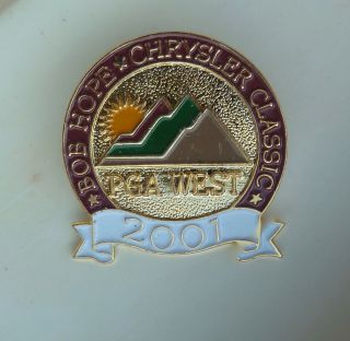 Bob Hope Chrysler Classic 2001 Pga West Golf Lapel Souvenir Pin