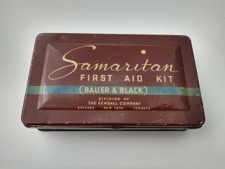 Vintage Samaritan First Aid Kit.  Complete From The 1930 