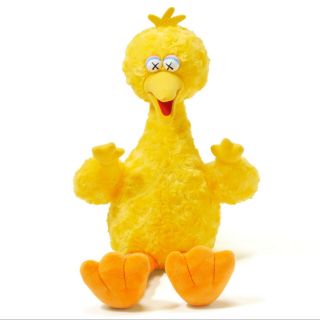 Nwt Factory Authentic Kaws X Uniqlo Sesame Street Big Bird Plush Toy