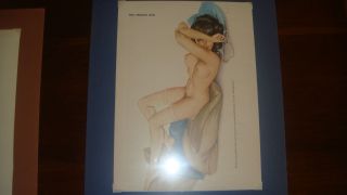 Vargas Girl Pin Up By Alberto Vargas 11 X 14 Matted And Shrink Wrapped