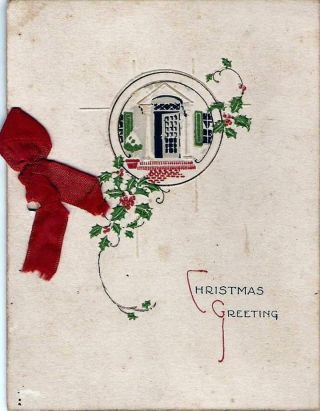 Vintage Christmas Card - Early To Mid 1900 