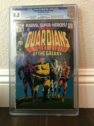 Marvel Heroes 18 Cgc 8.  5 Marvel 1969 1st App.  Guardians Of The Galaxy