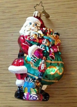 Christopher Radko Santa Claus Christmas Tree Ornament
