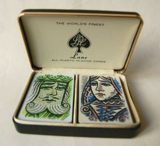 Vintage Lane Playing Cards Dual Deck King & Queen For Poker,  Bridge,  Etc.