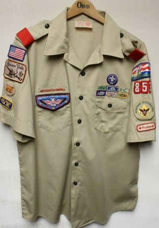 B5 Bsa Scout Uniform Shirt Size Mens X - Large,  Shawnee Lodge 51 Missouri