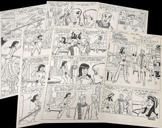 Art Complete Story Dan Decarlo 1969 6 Pgs Archie Girls B&v Lost Weekend