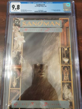 Sandman 1 Cgc 9.  8 White Pages (1st Appearance Of Morpheus)