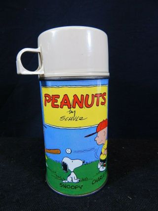 Vintage 1959 Peanuts By Schulz Thermos 2868 Snoopy Charlie Brown,  Schroeder